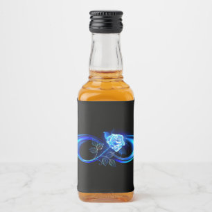 Infinito brilhante com rosa azul