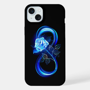 Infinito brilhante com rosa azul