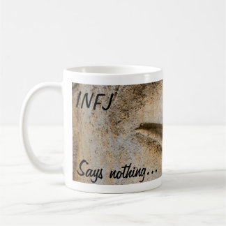 INFJ - "não diz nada - vê tudo" caneca de café