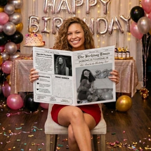 Infográfico de Programa de Aniversário de Jornal Ú