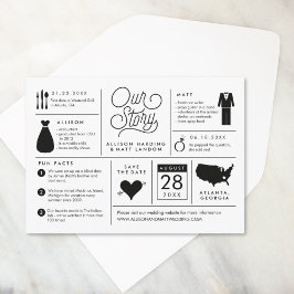 Infográfico Salvar o Anúncio do Noivado de Data