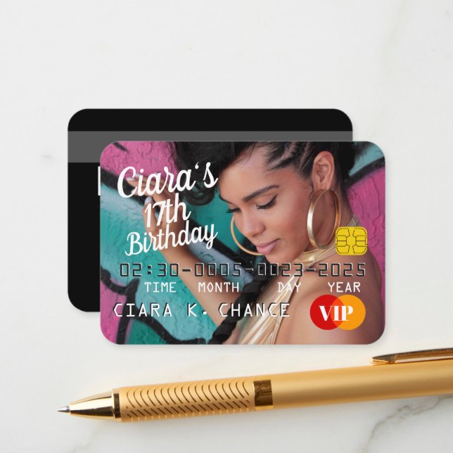 Informações Aniversário do Cartão de Crédito VIP Pass (Frente/Verso In Situ)