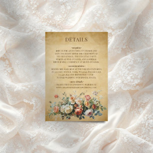 Informações Arranjo Floral Boho Cartão de Enclausuramento de P