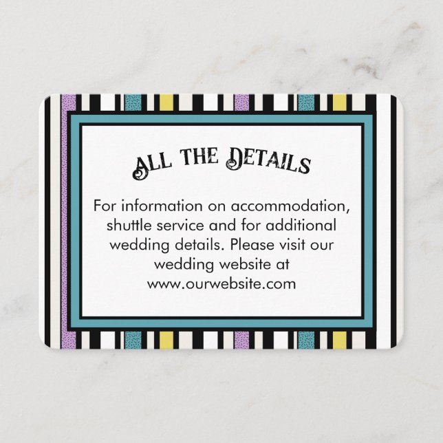 Informações Banda doce de licorice - cartão de cerco de casame (Frente)