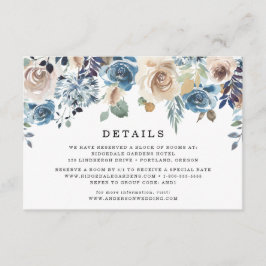 Informações Beleza em Flor | Cartão de Detalhes do Casamento