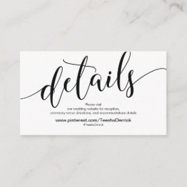 Informações Belo Cartão de Gabinete de Detalhes do Site de Cas