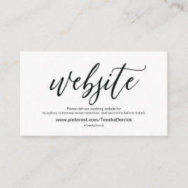 Informações Belo Cartão de Gabinete de Detalhes do Site de Cas