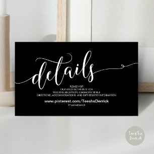 Informações Belo Cartão de Gabinete de Detalhes do Site de Cas