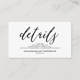 Informações Belo Cartão de Gabinete de Detalhes do Site de Cas