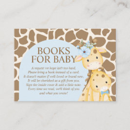 Informações Blue Boy Giraffe Books Para Cartão De Recinto