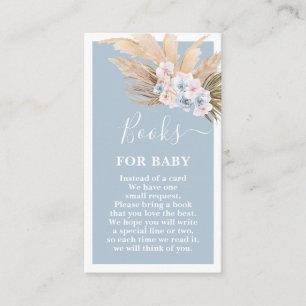Informações Boho Pampas Grass Boy Books para cartão de bebê