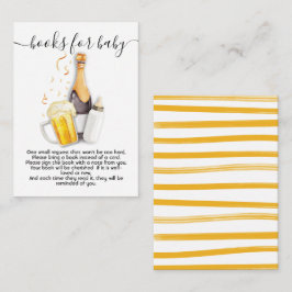 Informações Bolhas e livros de cerveja para cartão de bebê