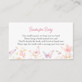 Informações Borboleta no Caminho Livros para Cartão de Recepçã