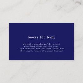 Informações Cartão Azul de Livros para Chuvinha de Bebê
