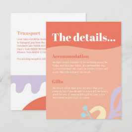 Informações Cartão de acompanhamento Confetti Collage