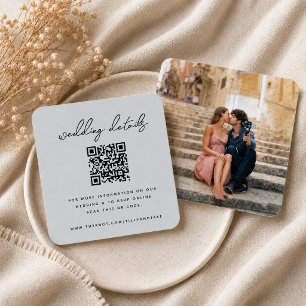 Informações Cartão de Acompanhamento para Site de Casamento