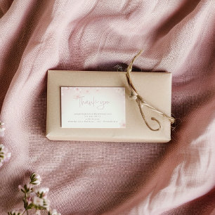 Informações Cartão de agradecimento ao cliente com flor de cer