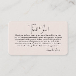 Informações cartão de agradecimento simples de flor de cerejei