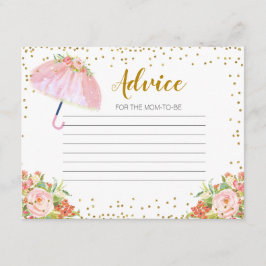 Informações Cartão de Aviso Chás de abril Trazem Flores de Mai