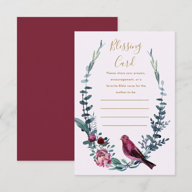 Informações Cartão de Bênção da Mãe Botânica (Frente/Verso)