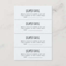 Informações Cartão de caça Raffle, Fralda de elefante azul