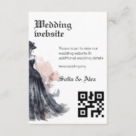 Informações Cartão de Casa de Vestido Gótico Preto