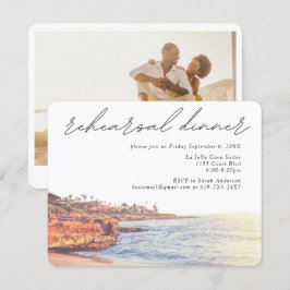Informações Cartão de Casamento de Janto de Ensaio La Jolla