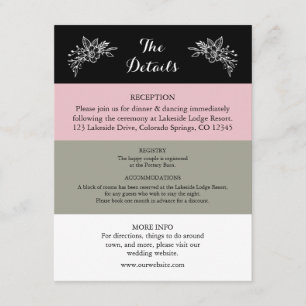 Informações Cartão de Casamento Verde de Sábio Pintonizado Blu