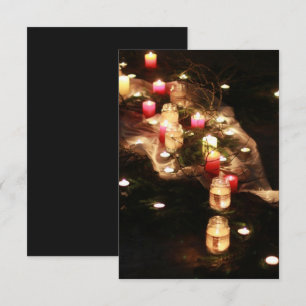 Informações Cartão de Cercado da Floresta à Luz de Velas – Per