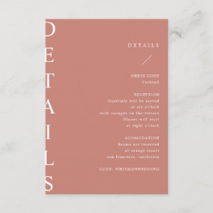 Informações cartão de cercado para detalhes de casamento ultra