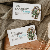 Cartão de Chá de Bebê com Sorteio de Fraldas de Co