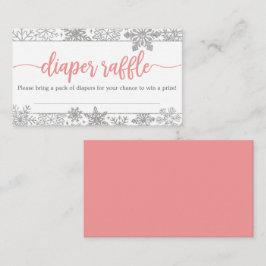 Informações Cartão de Chá de Bebê Sorteio de Fraldas Floco de 