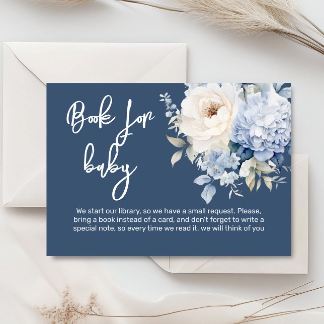 Informações Cartão de chá de fraldas floral azul e branco (Dusty blue and beige watercolor peonies floral baby shower invitation, gender neutral)