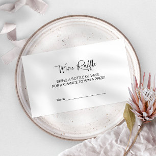 Informações Cartão de chá de panela de Vinho Raffle