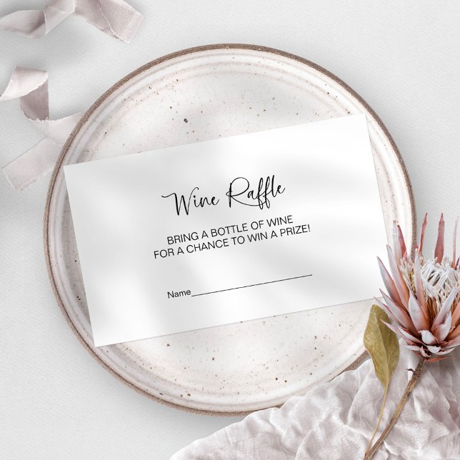 Informações Cartão de chá de panela de Vinho Raffle (Criador carregado)