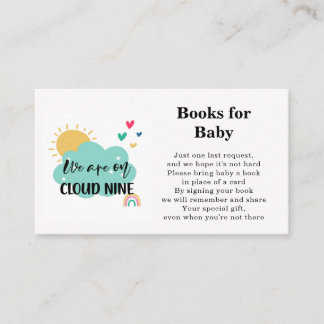 Informações Cartão de Chuvinha de Livros para Chá de Bebê