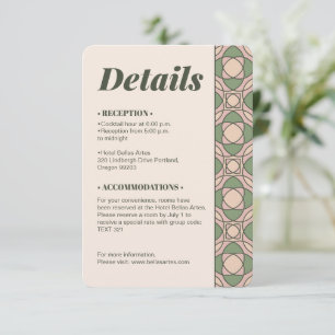 Informações Cartão de Código QR com Detalhes do Casamento em V
