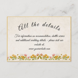 Informações Cartão de compartimento amarelo vitoriano