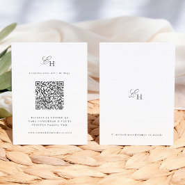 Informações Cartão de Confirmação de Casamento Boho Minimalist