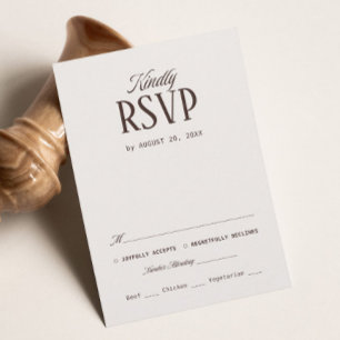 Informações Cartão de Confirmação de Presença de Casamento Lux