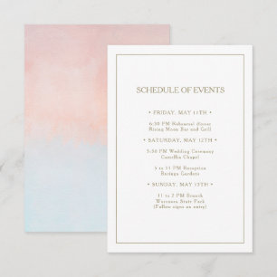 Informações Cartão de Cores d'Água de Verão