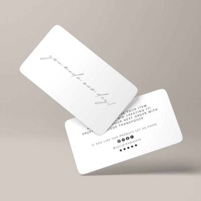 Informações Cartão de Desconto de Agradecimento Empresarial Vo (Criador carregado)