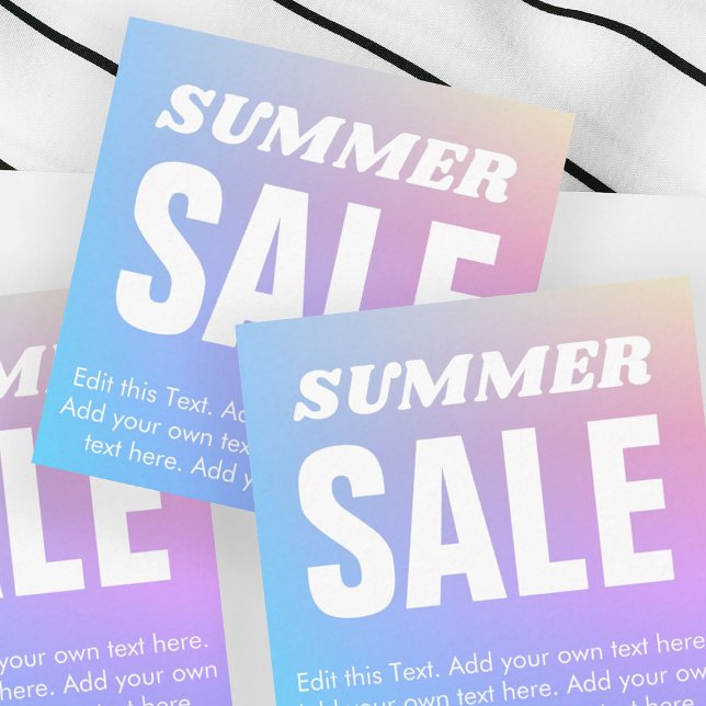 Informações Cartão de Desconto de Venda com Gradiente de Arco- (Criador carregado)