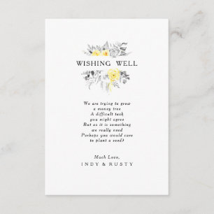 Informações Cartão de Desejo de Casamento Tropical Moderno