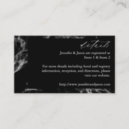Informações Cartão de Detalhes Black Marble 2