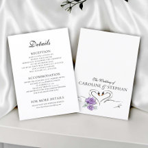 Cartão de Detalhes da História de Amor da Vintage 