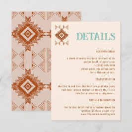 Informações Cartão de detalhes de casamento country oeste Cowb