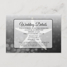 Informações Cartão de Detalhes de Casamento de Estrela-do-Mar