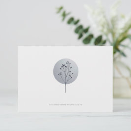 Informações Cartão de detalhes de casamento de flores cobertas