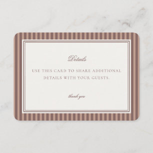 Informações Cartão de Detalhes do Amor em Perfeita Infusão de 